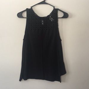 Black tank top